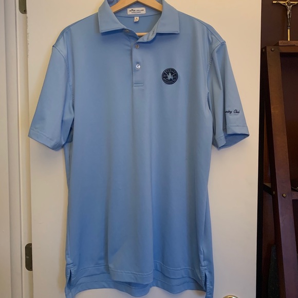 Mint Peter Millar Pale Blue Polo M - Picture 2 of 5